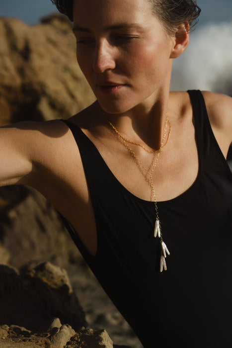 Reed Lariat Necklace