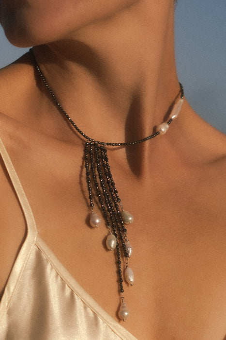 Fringe Pearl Necklace