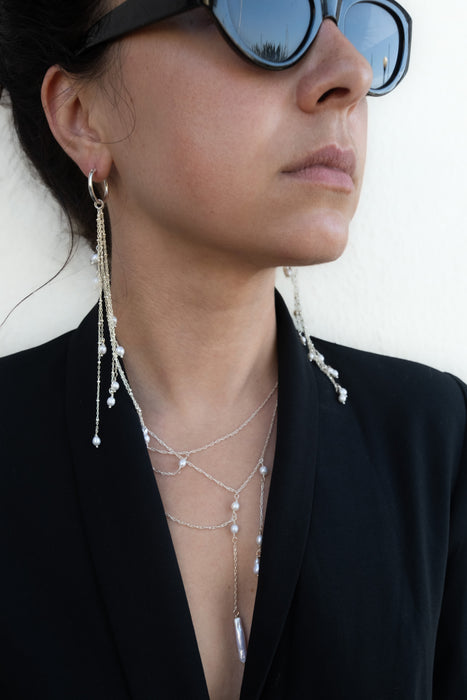 Waterfall Pearl Drop Earrings