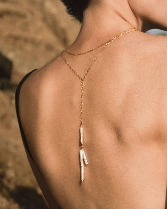 Reed Lariat Necklace
